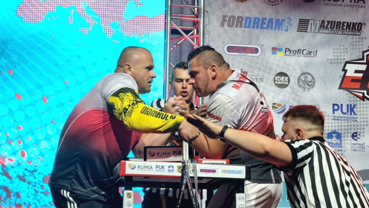 Wicemistrz Europy w armwrestlingu