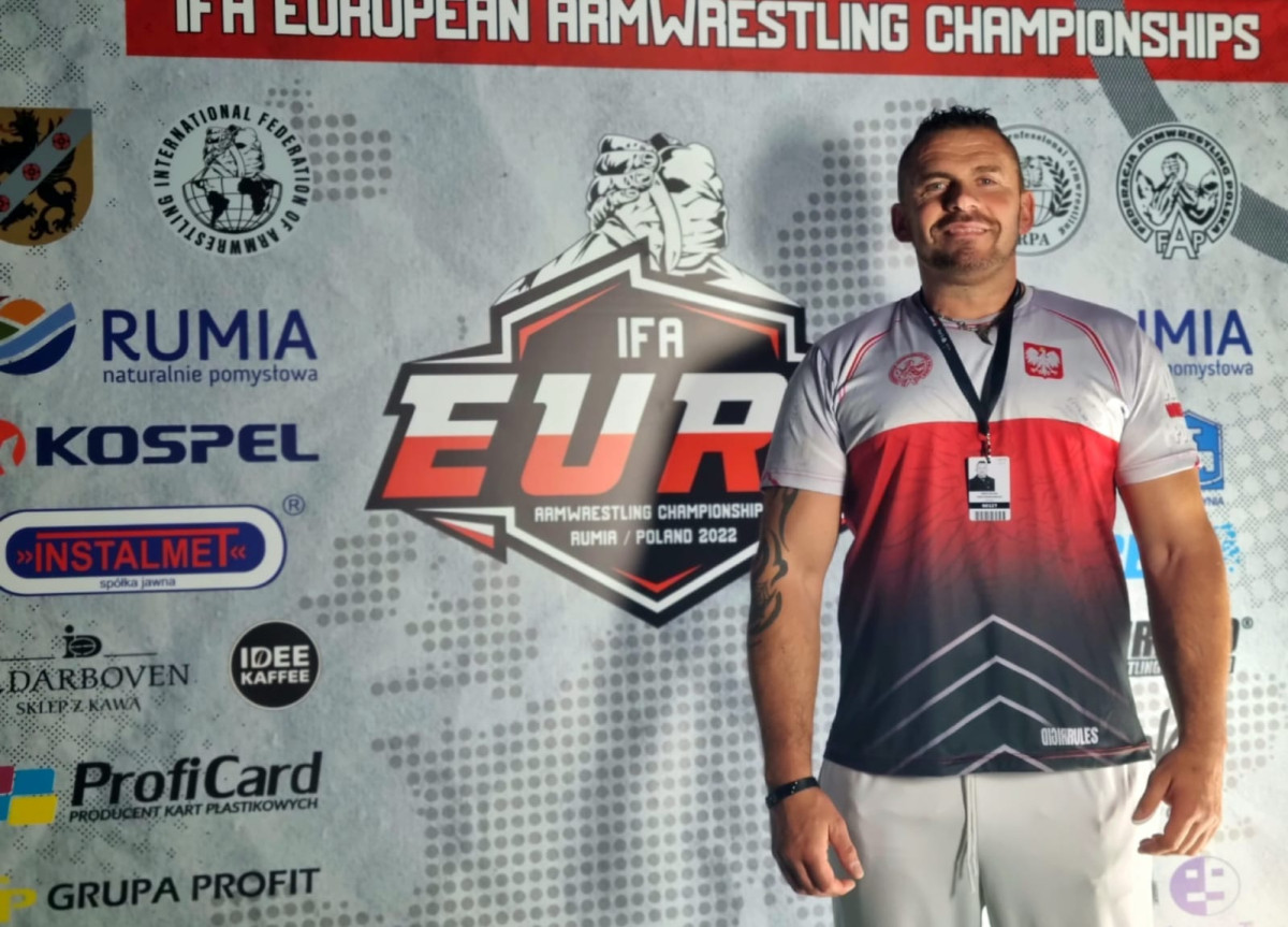 Wicemistrz Europy w armwrestlingu