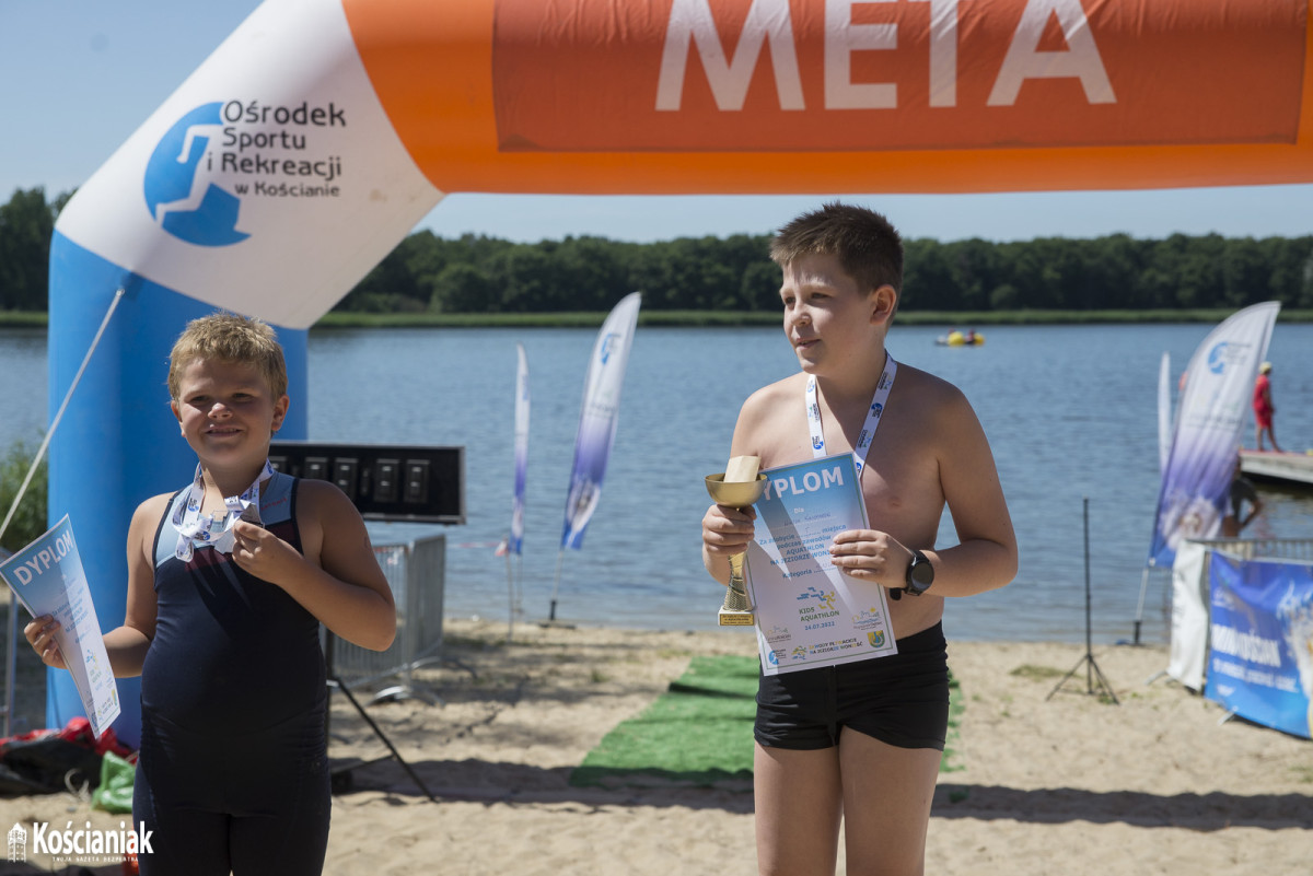 Aquatlon podczas zawodów pływackich w Nowym Dębcu [ZDJĘCIA]