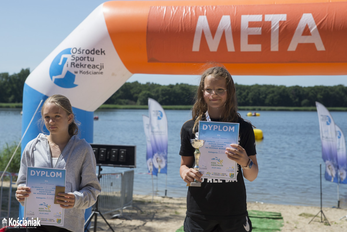 Aquatlon podczas zawodów pływackich w Nowym Dębcu [ZDJĘCIA]
