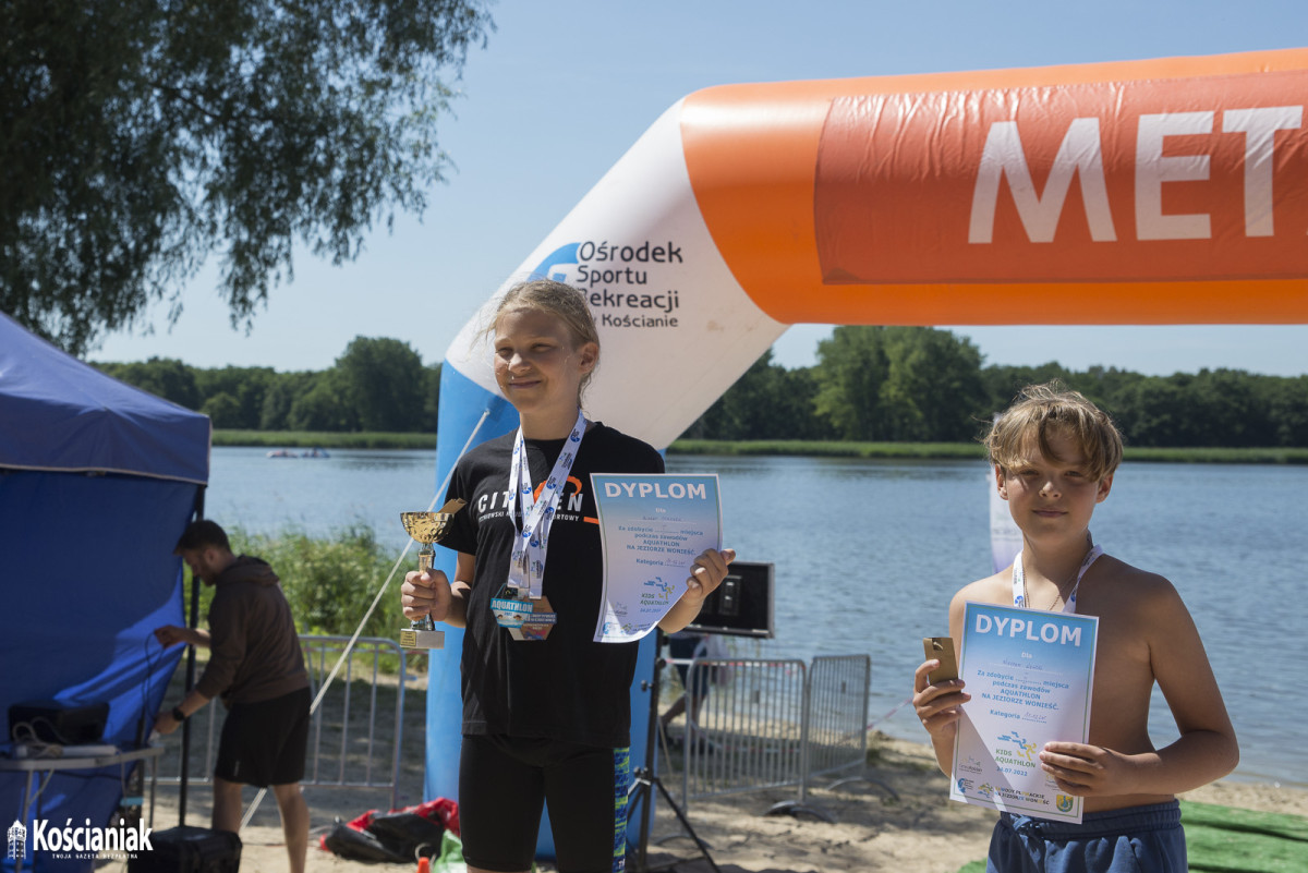 Aquatlon podczas zawodów pływackich w Nowym Dębcu [ZDJĘCIA]