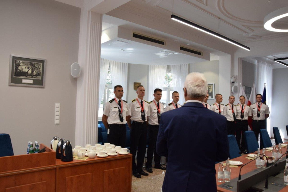 Gratulacje dla strażaków za srebrny medal na olimpiadzie