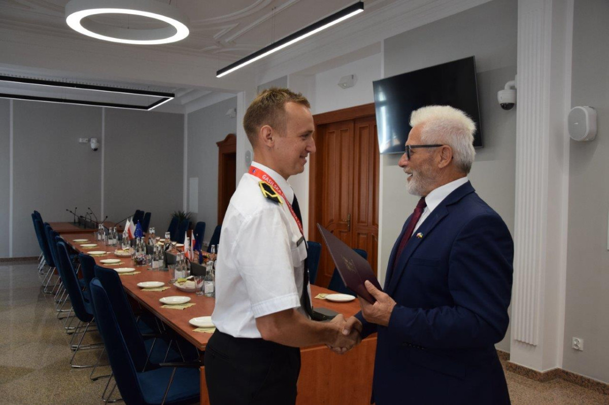 Gratulacje dla strażaków za srebrny medal na olimpiadzie