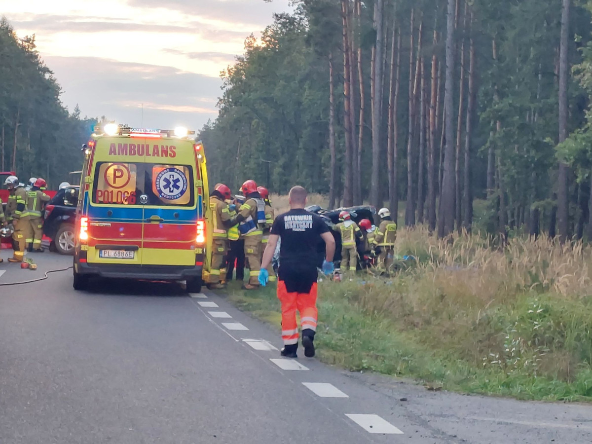 Czołowe zderzenie, cztery osoby ranne [ZDJĘCIA]