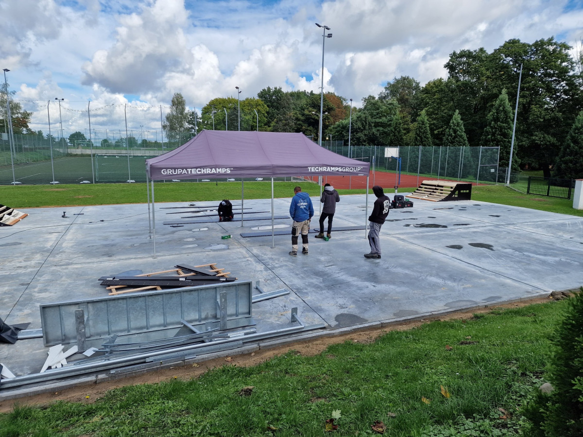 Skatepark w Śmiglu na ukończeniu [ZDJĘCIA]