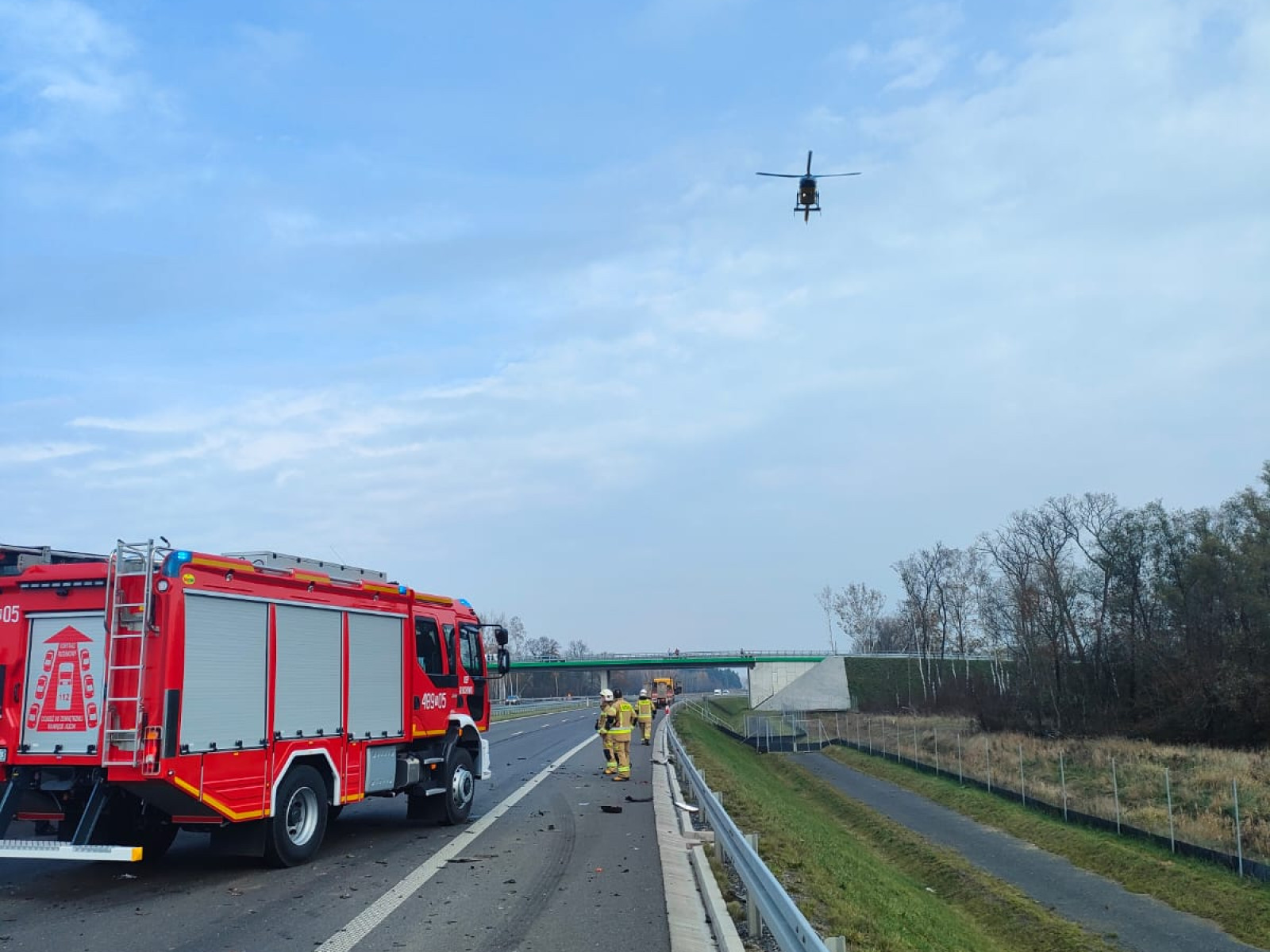 Śmiertelny wpadek na S5 za Kościanem [ZDJĘCIA]