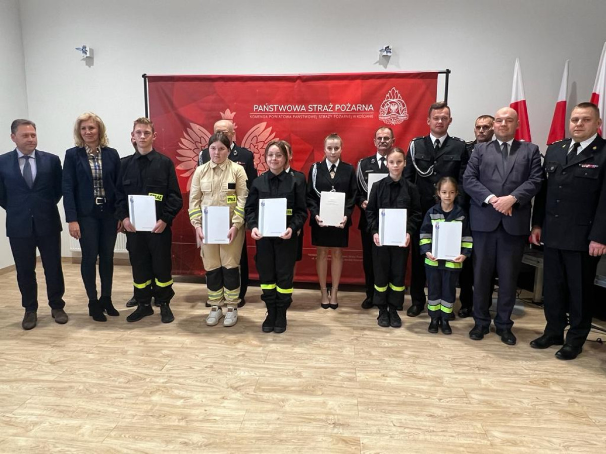 Promesy dla Młodzieżowych Drużyn Pożarniczych [ZDJĘCIA]