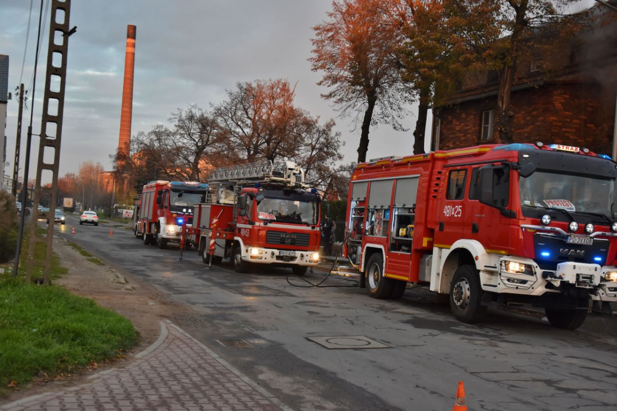 Pożar domu na Nacławskiej [ZDJĘCIA]