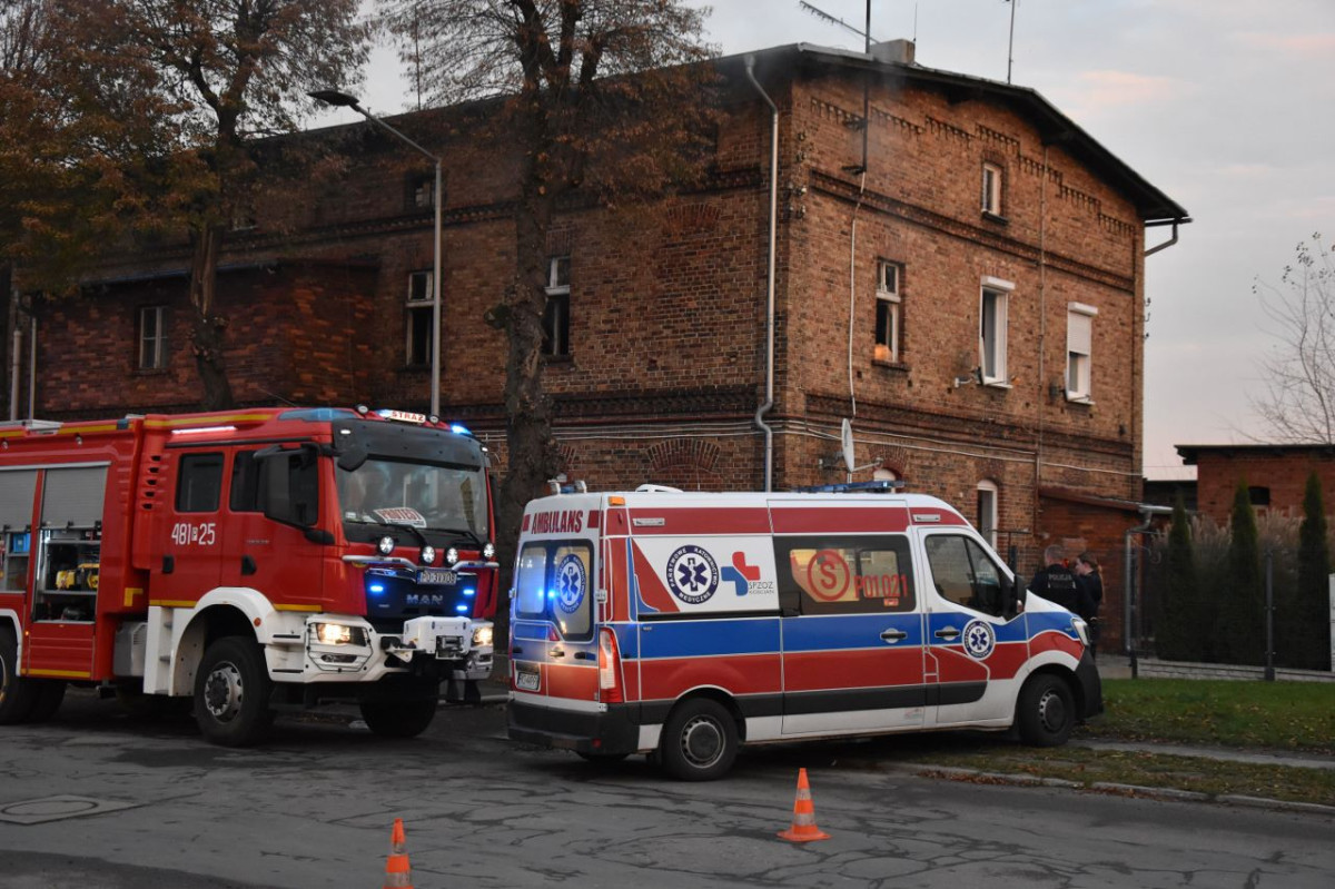 Pożar domu na Nacławskiej [ZDJĘCIA]