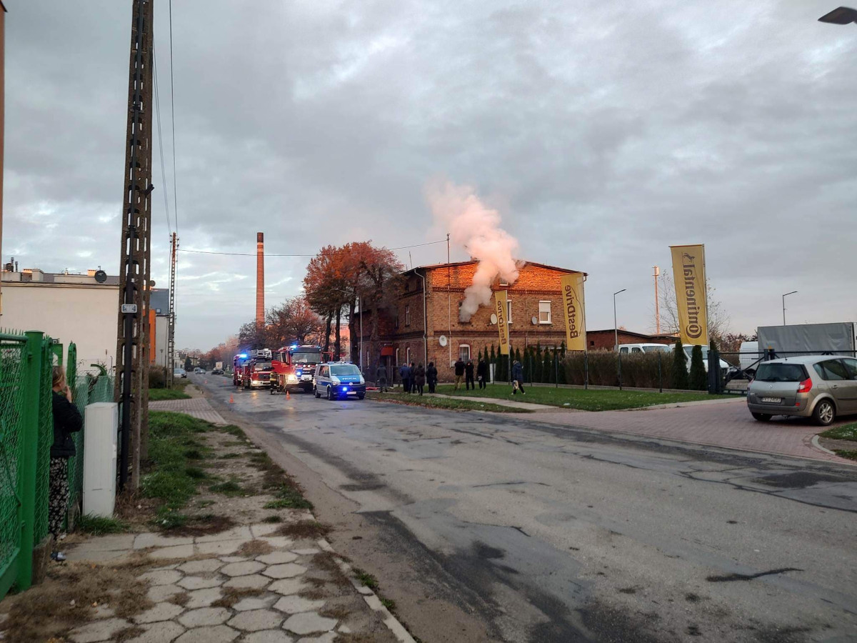 Pożar domu na Nacławskiej [ZDJĘCIA]