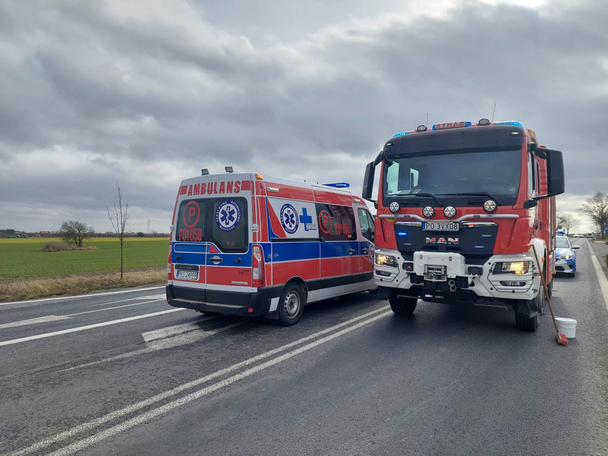 Poważny wypadek na skrzyżowaniu Stare Oborzyska-Kurowo [ZDJĘCIA]