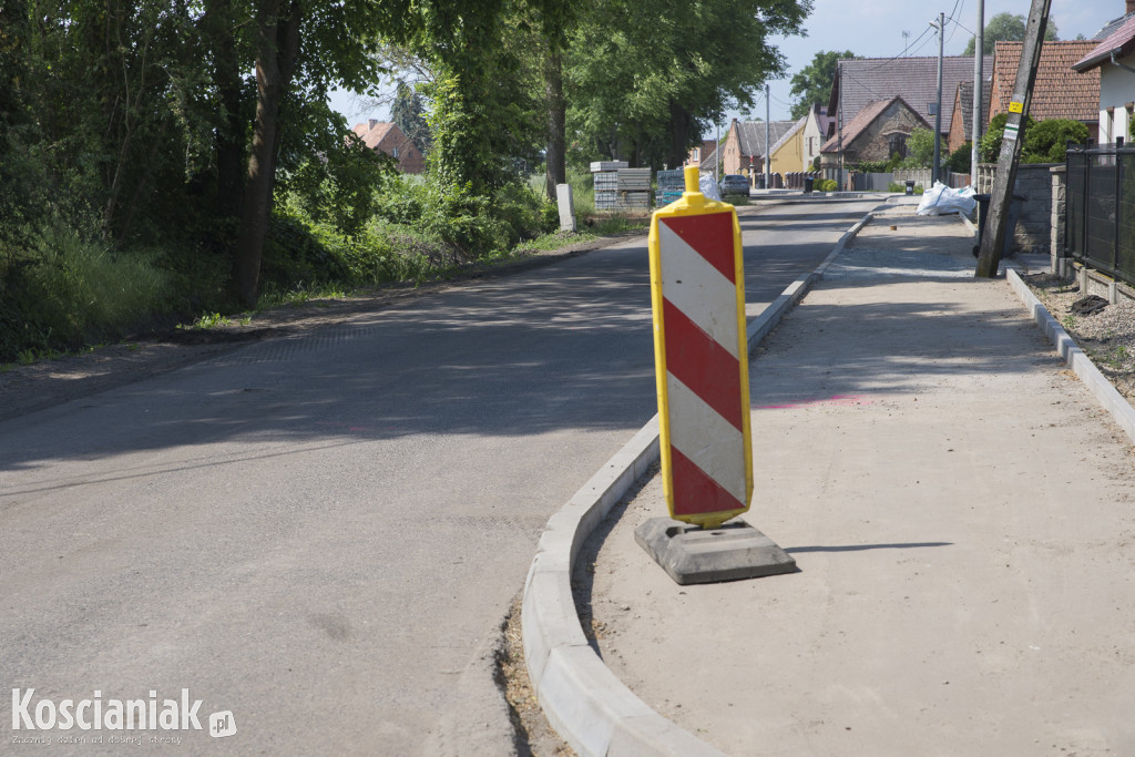 Wizyta na remontowanej drodze w Kopaszewie