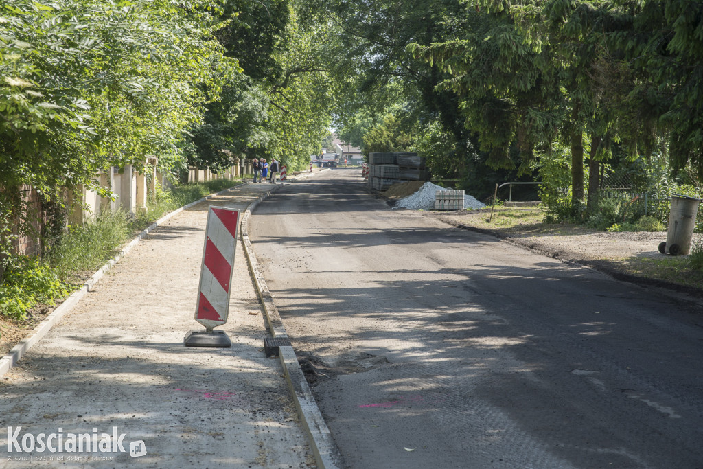 Wizyta na remontowanej drodze w Kopaszewie