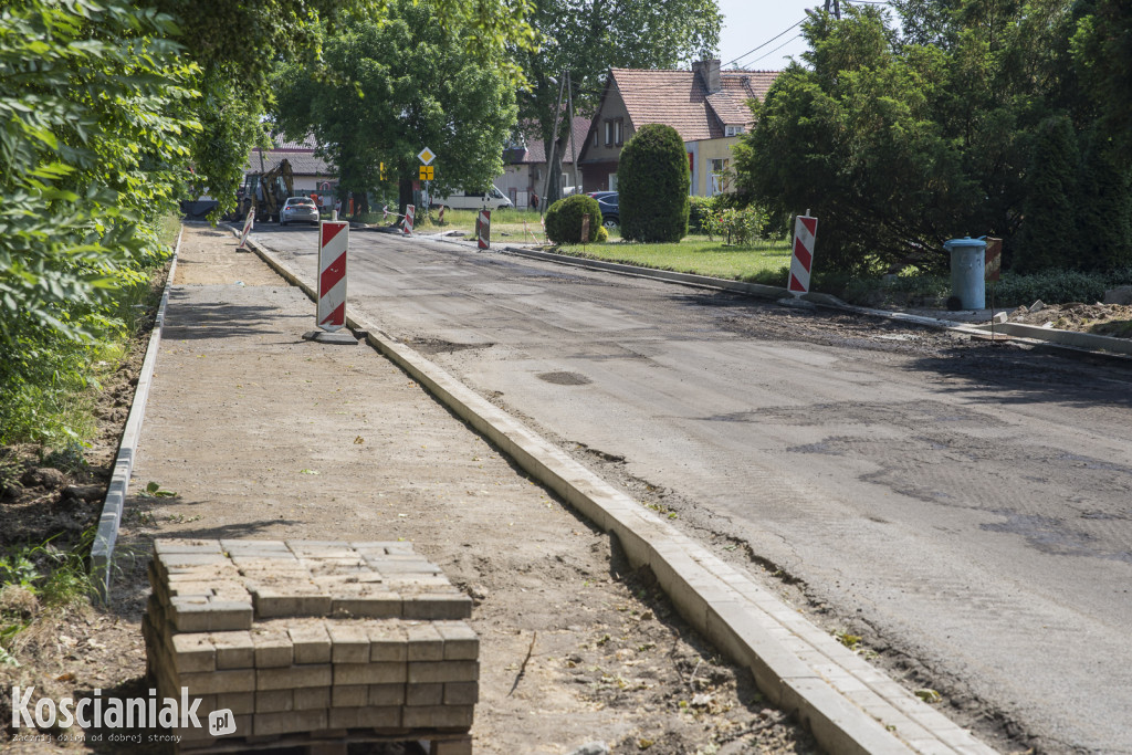 Wizyta na remontowanej drodze w Kopaszewie