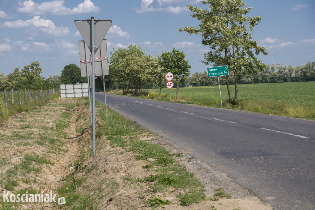 Wizyta na remontowanej drodze w Kopaszewie