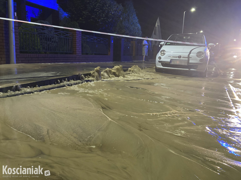 Nocna awaria wodociągowa w Kurzej Górze