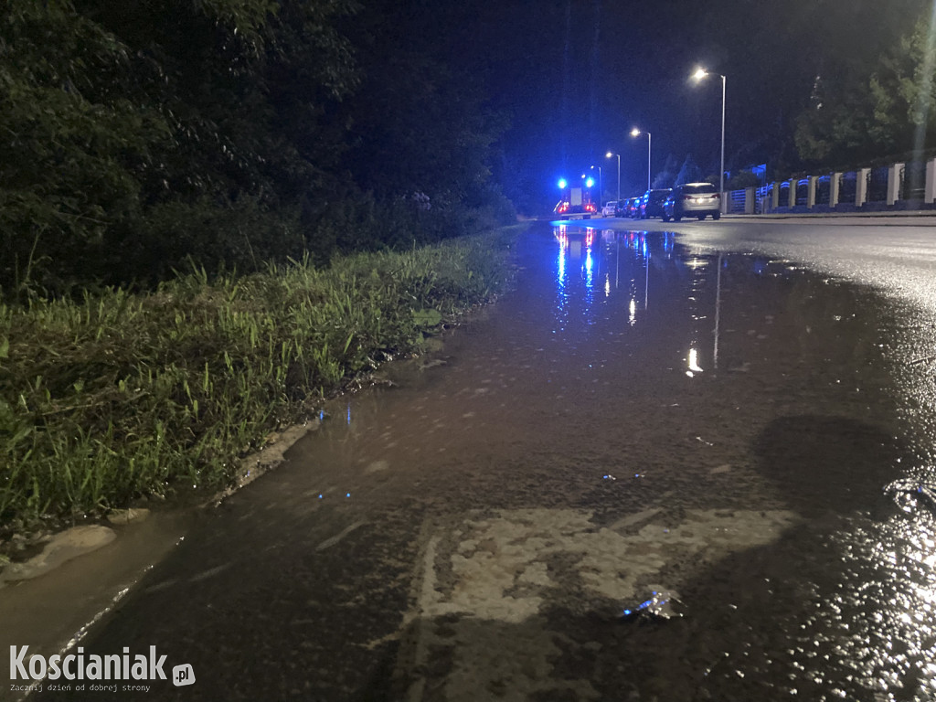 Nocna awaria wodociągowa w Kurzej Górze
