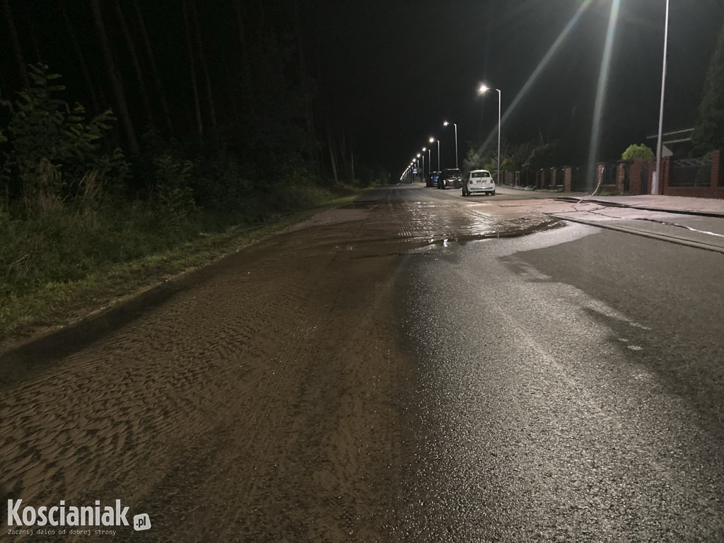 Nocna awaria wodociągowa w Kurzej Górze