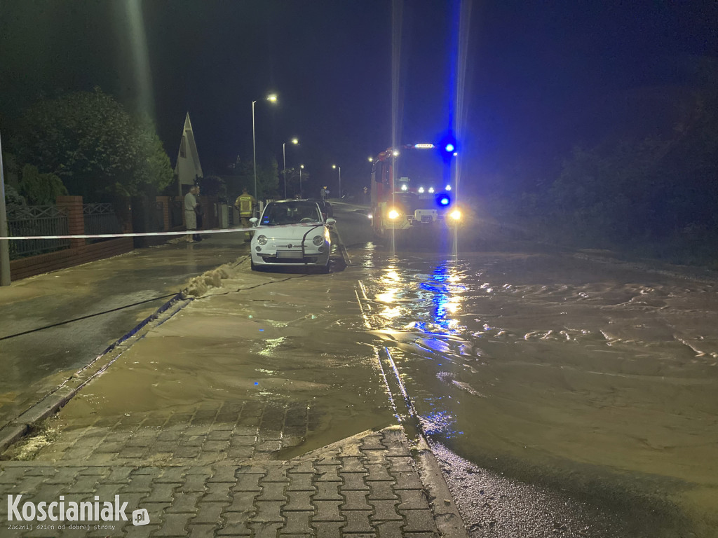 Nocna awaria wodociągowa w Kurzej Górze