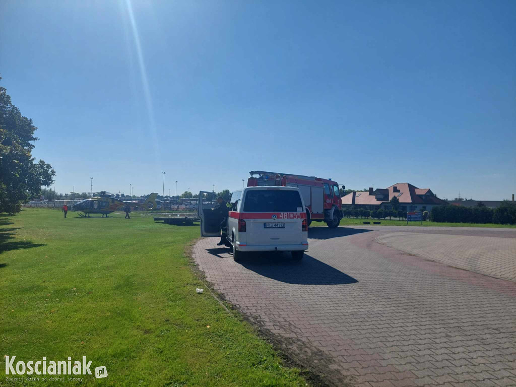 Śmigłowiec pogotowia lądował przy obwodnicy