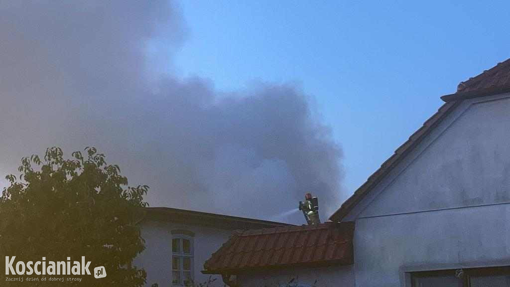 Pożar budynku w Śmiglu