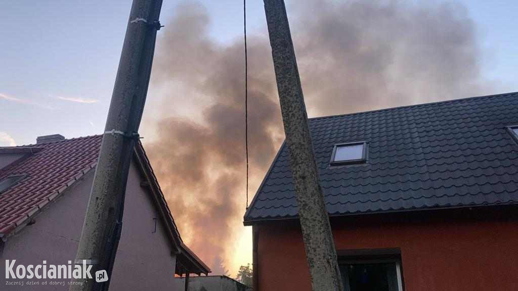 Pożar budynku w Śmiglu