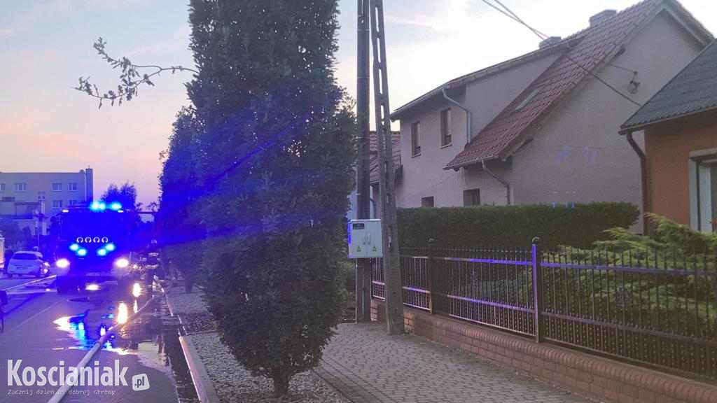 Pożar budynku w Śmiglu