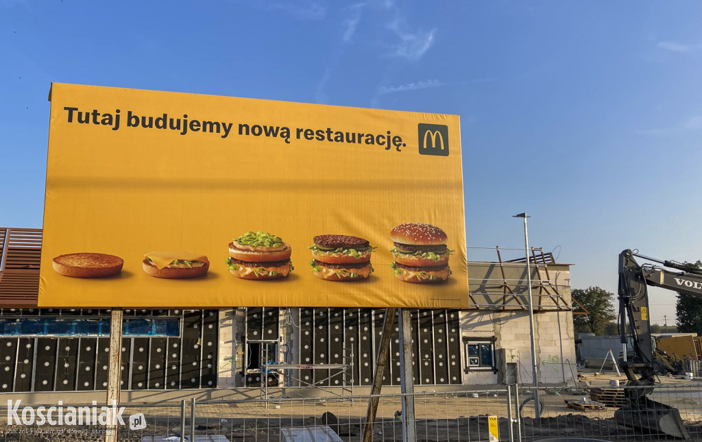 McDonald's w Kościanie: budowa idzie pełną parą