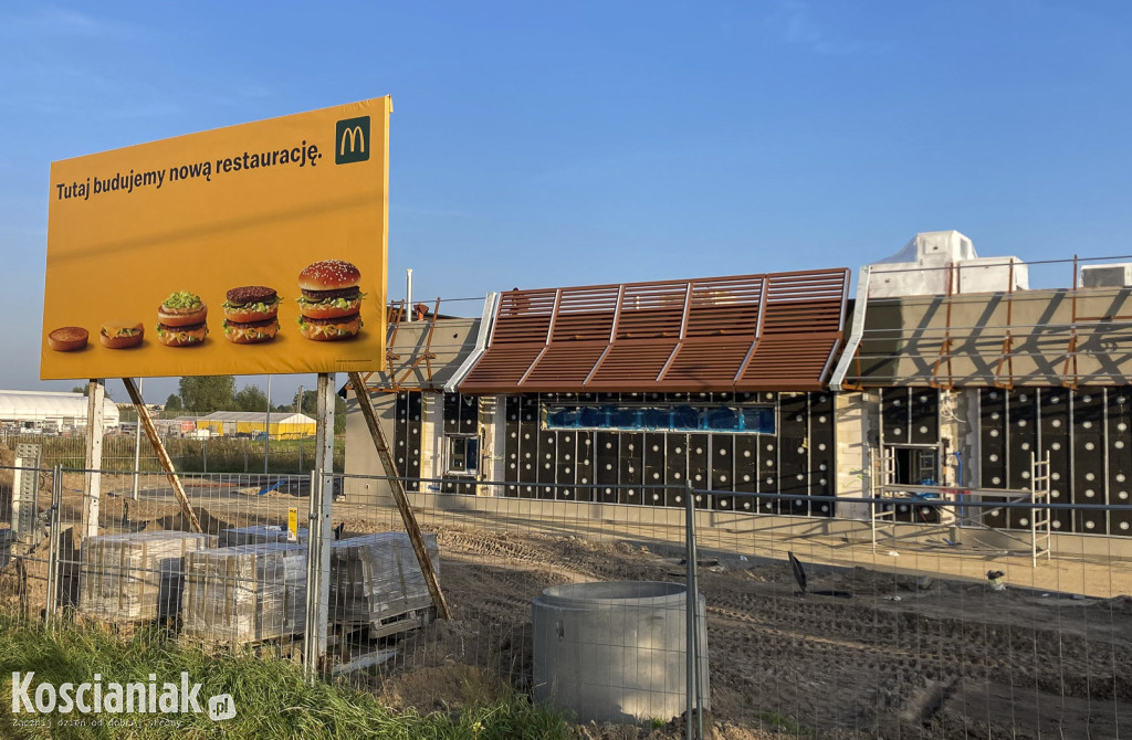 McDonald's w Kościanie: budowa idzie pełną parą