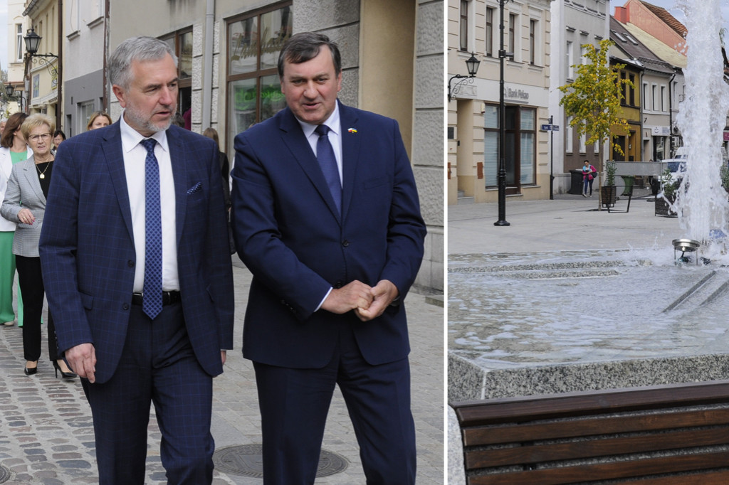 Marszałek i goście wizytowali kościański Rynek