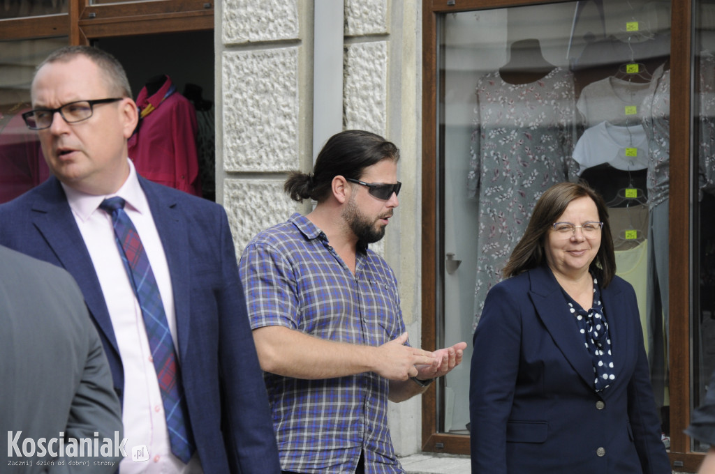 Marszałek i goście wizytowali kościański Rynek