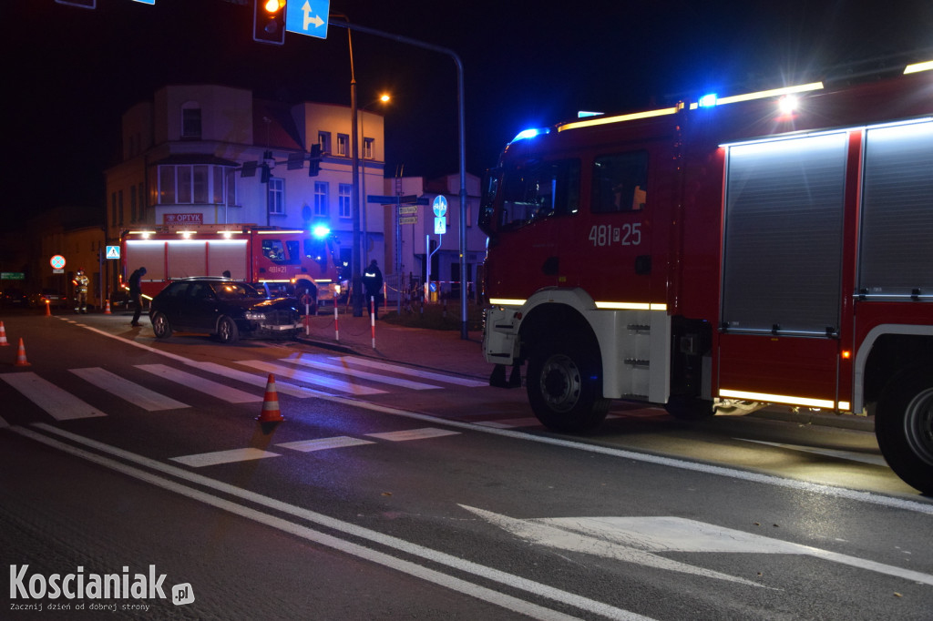 Zderzenie na głównym skrzyżowaniu w Kościanie