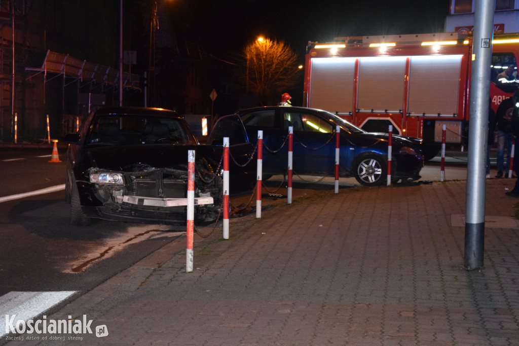 Zderzenie na głównym skrzyżowaniu w Kościanie