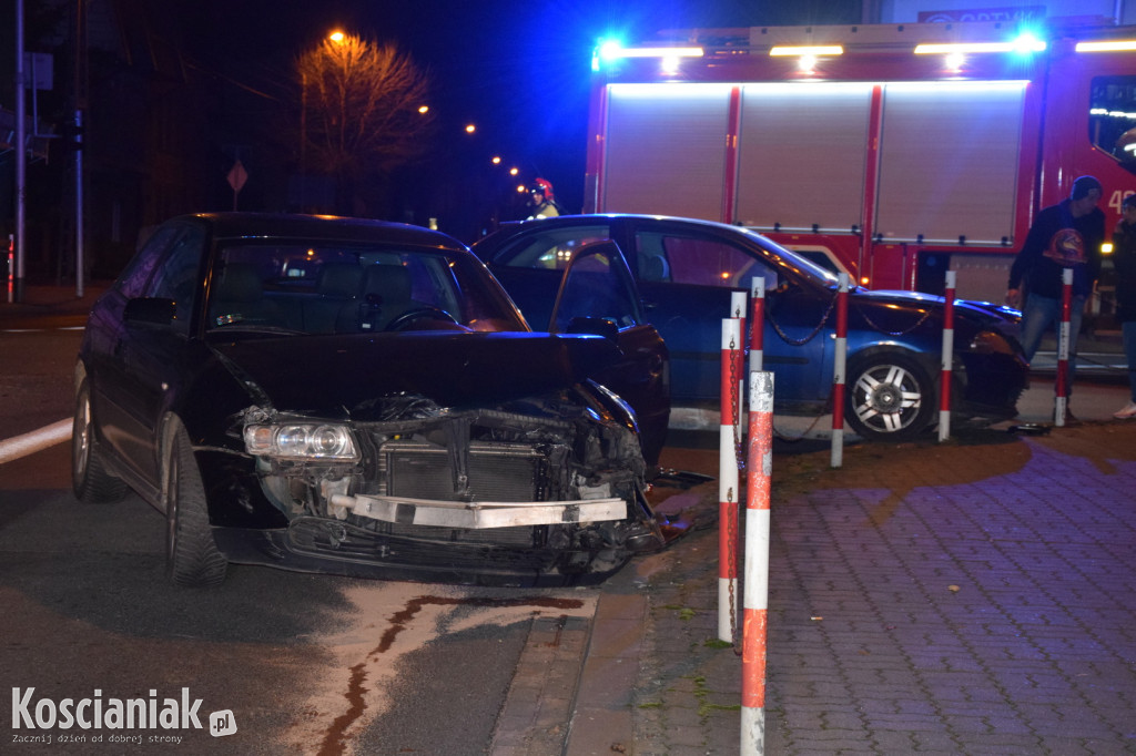 Zderzenie na głównym skrzyżowaniu w Kościanie