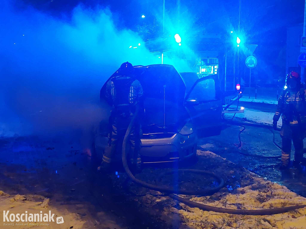 Pożar samochodu na Gostyńskiej