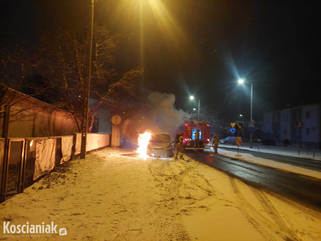 Pożar samochodu na Gostyńskiej