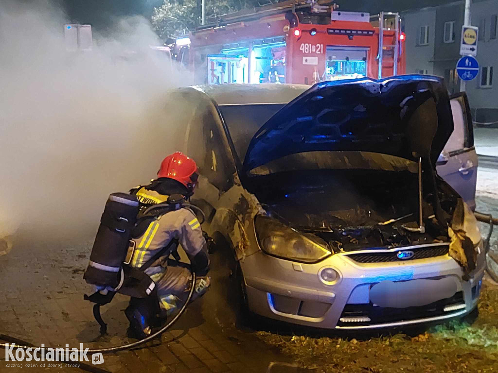 Pożar samochodu na Gostyńskiej