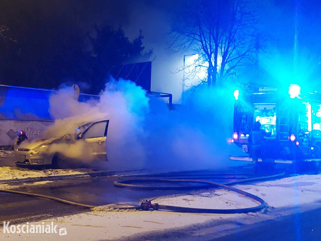 Pożar samochodu na Gostyńskiej