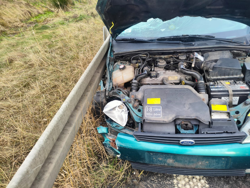 Uderzyła w bariery na S5 w ataku padaczki