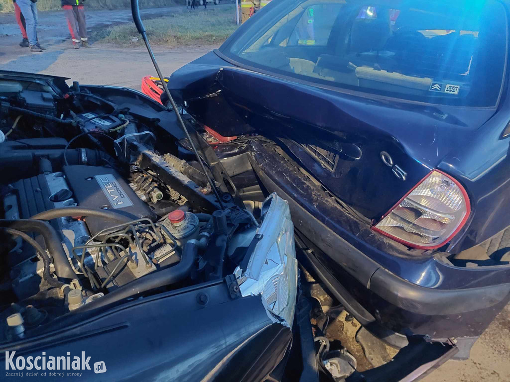 Uderzył w tył pojazdu