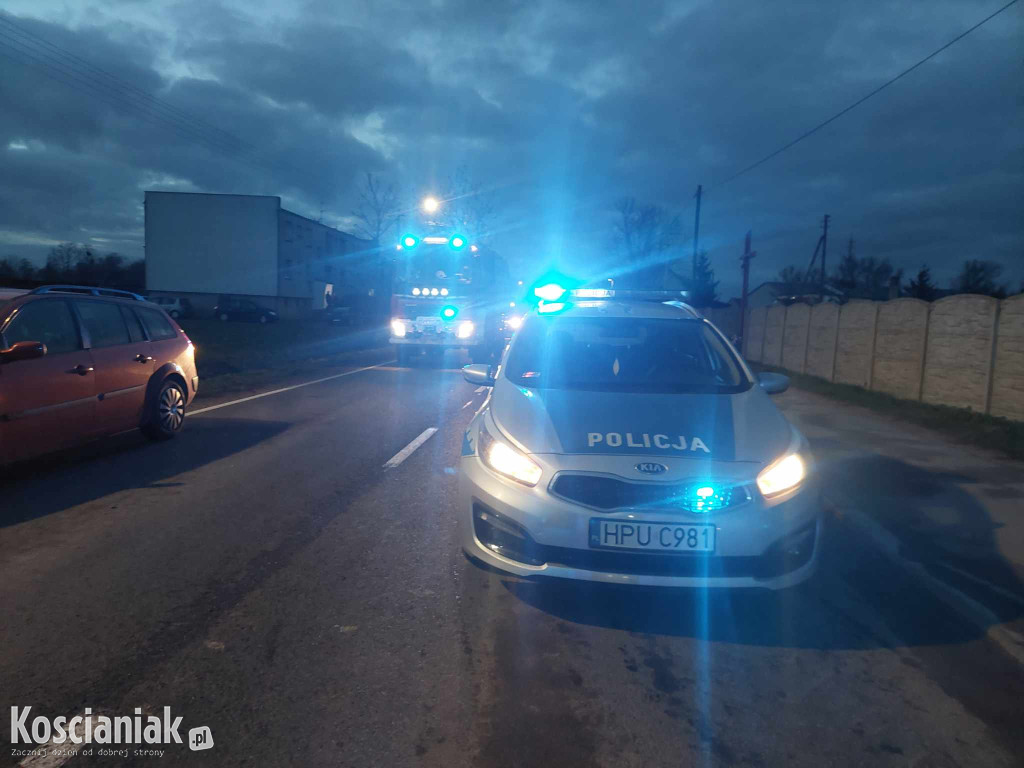 Uderzył w tył pojazdu