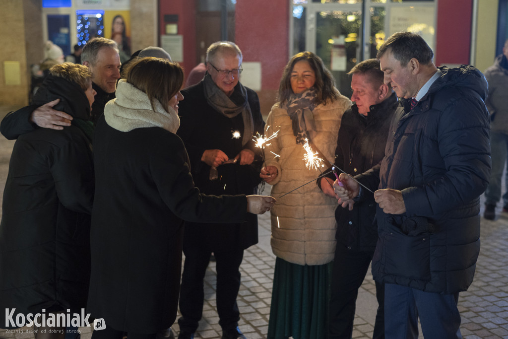 Powitanie 2024 roku na Rynku w Kościanie