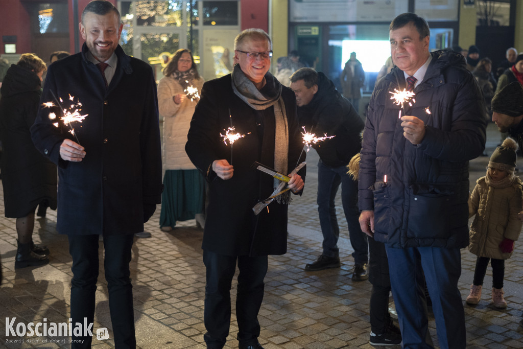 Powitanie 2024 roku na Rynku w Kościanie