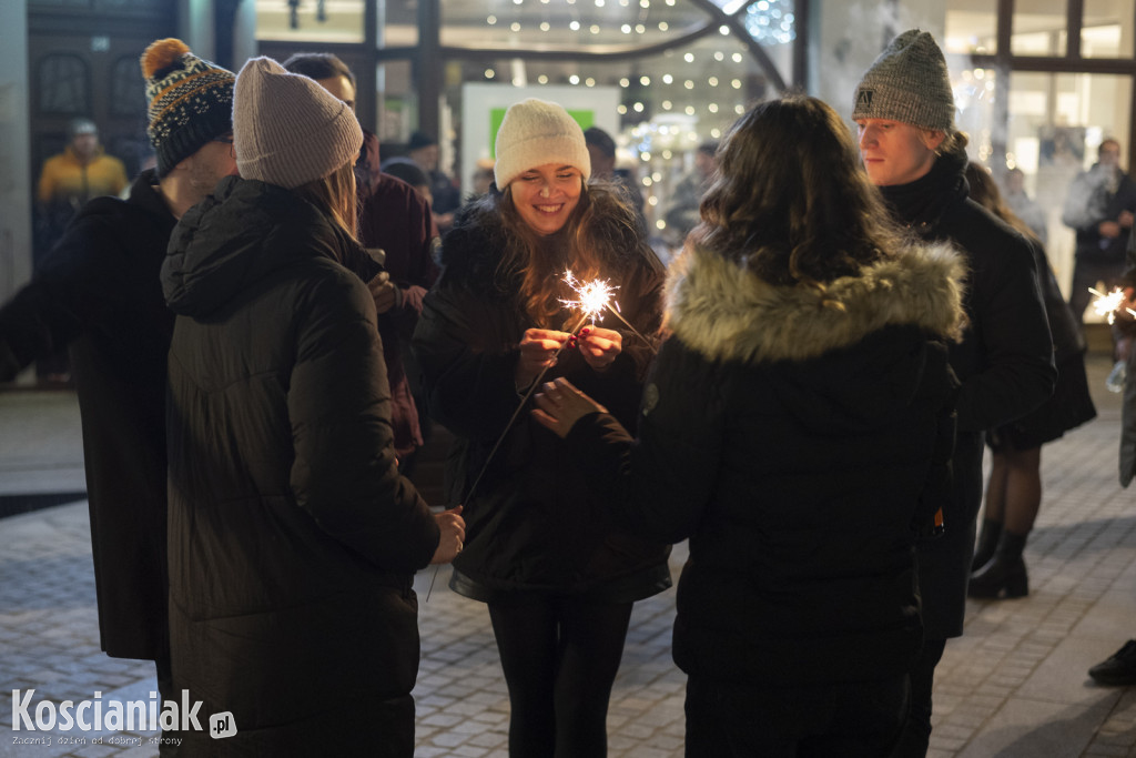 Powitanie 2024 roku na Rynku w Kościanie