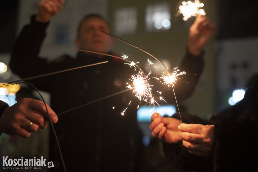 Powitanie 2024 roku na Rynku w Kościanie