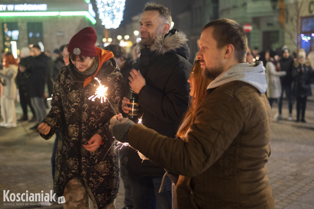 Powitanie 2024 roku na Rynku w Kościanie