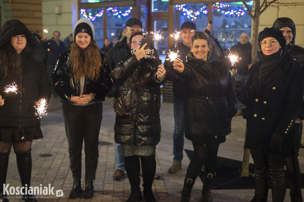 Powitanie 2024 roku na Rynku w Kościanie