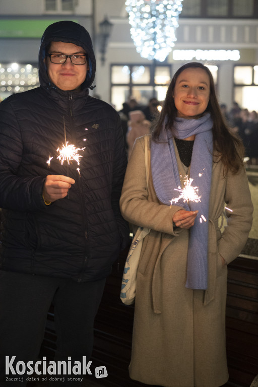 Powitanie 2024 roku na Rynku w Kościanie