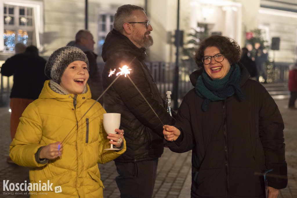 Powitanie 2024 roku na Rynku w Kościanie