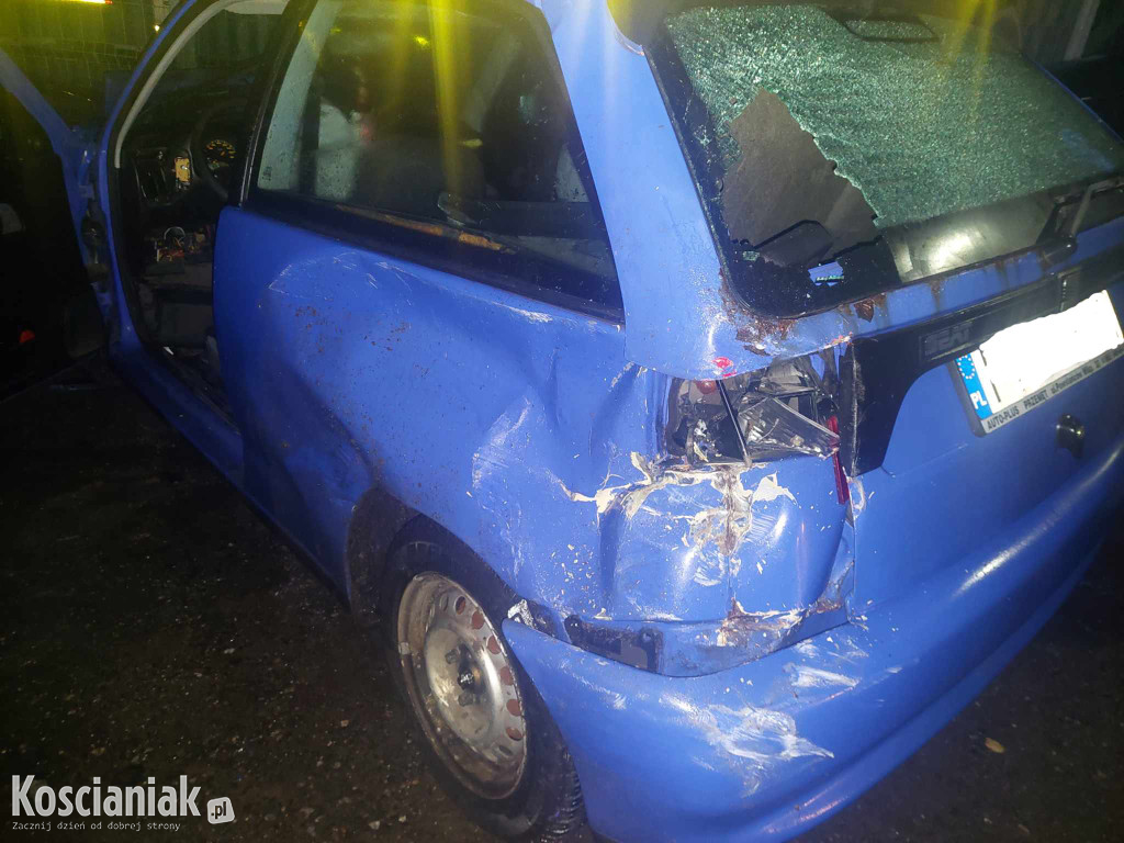 Uszkodził 4 auta i płot